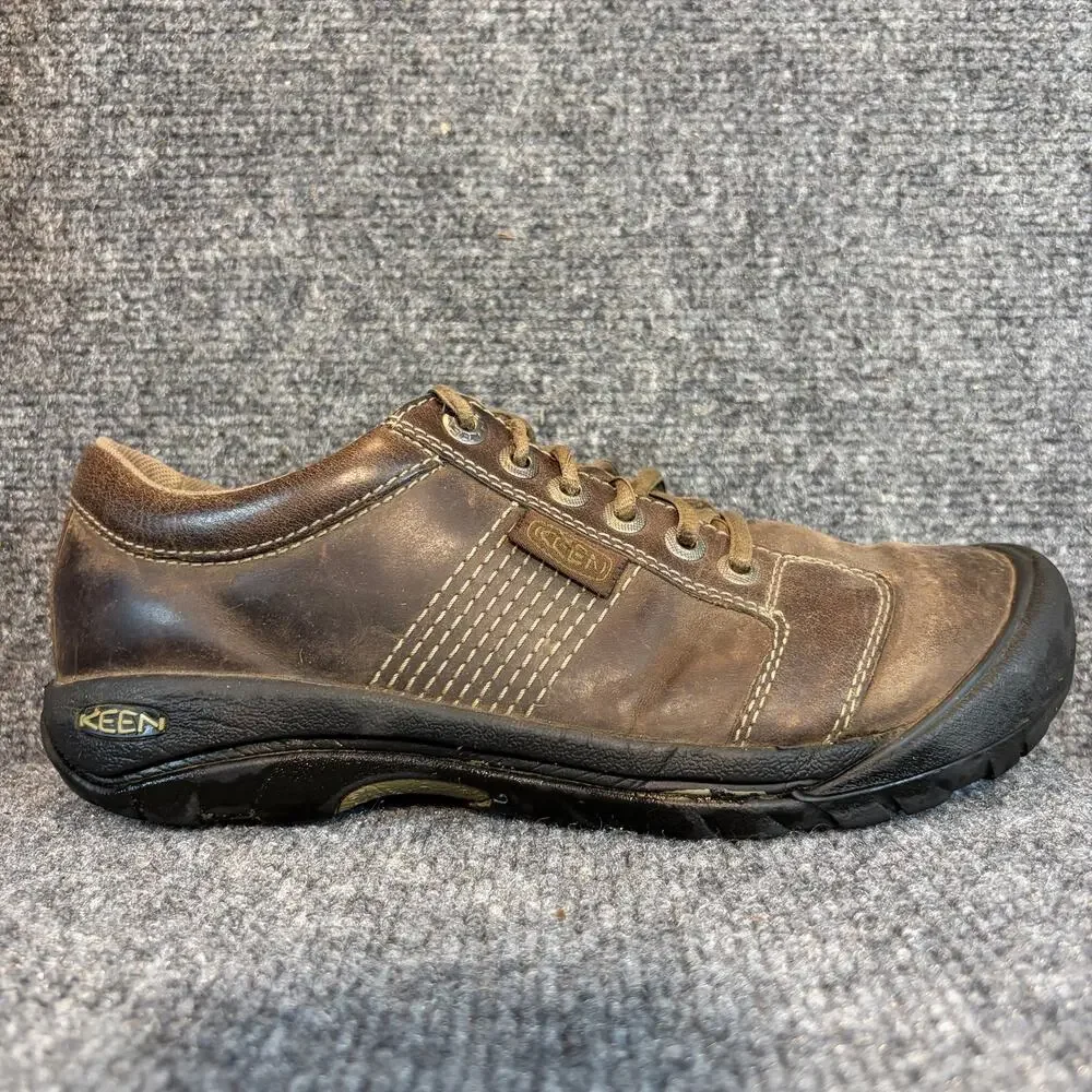Keen Brown Leather Waterproof Low Hiking Trail Shoes Sneakers Women Size 8.5